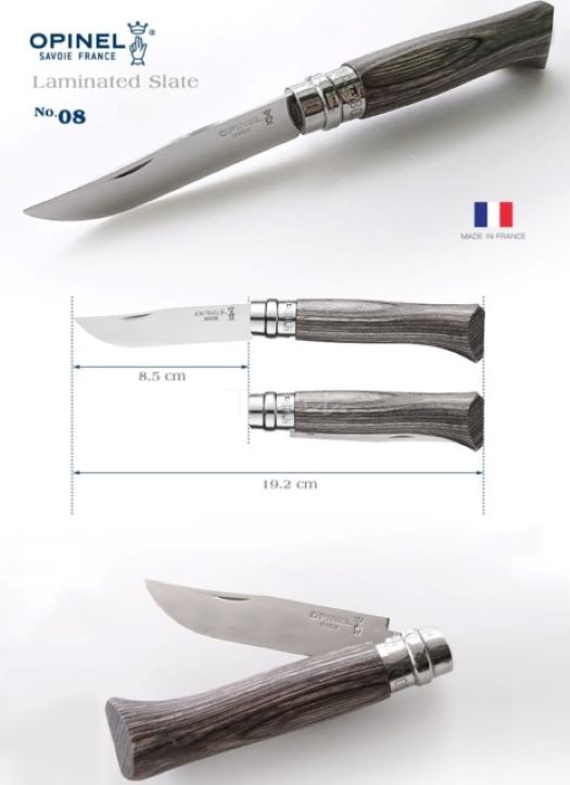 Opinel Nóż Inox Laminated Red Natural 08