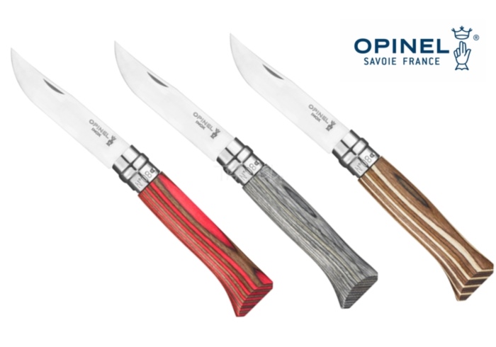 Opinel Nóż Inox Laminated Red Natural 08
