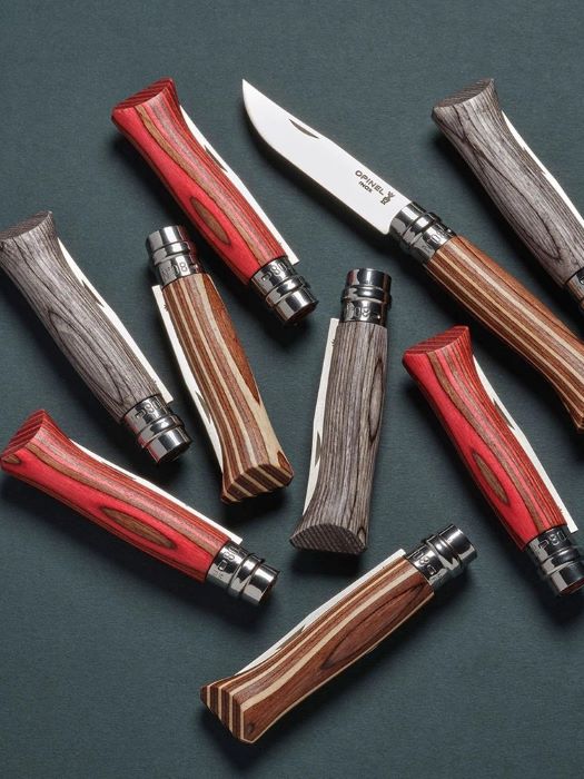 Opinel Nóż Inox Laminated Red Natural 08
