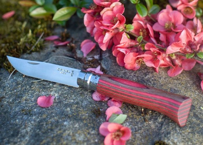 Opinel Nóż Inox Laminated Red Natural 08