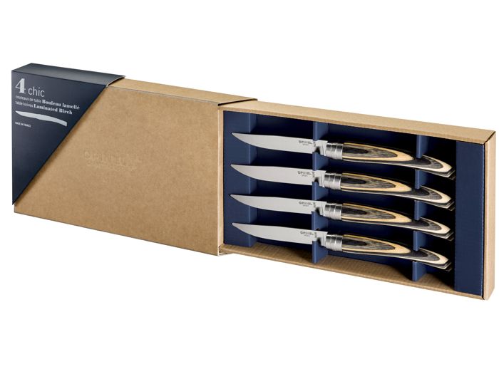 Opinel Zestaw 4 noży Table Chic Laminated Birch