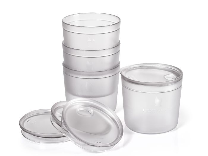 Light My Fire Tumbler/Snap Lid Short 4-pack Transparent