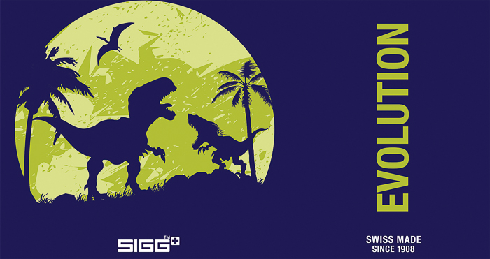 SIGG Butelka 0.4L Glow Moon Dinos