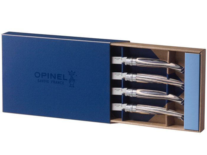 Noże OPINEL Table 10 Laminated Birch Box Set