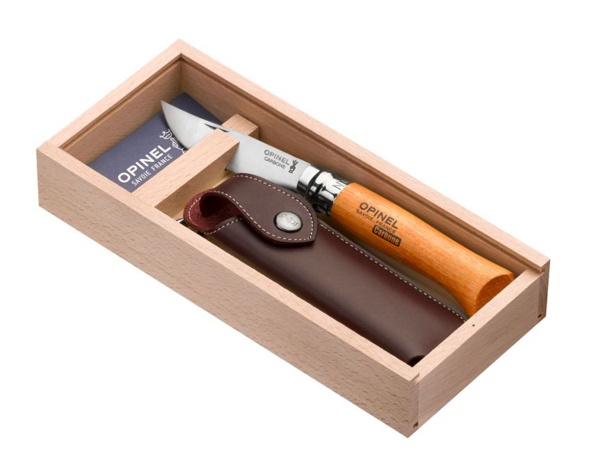 OPINEL Nóż Carbon 08 opakowanie+etui