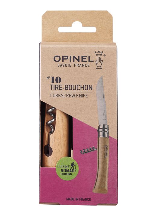 OPINEL Nóż Inox z korkociągiem 10